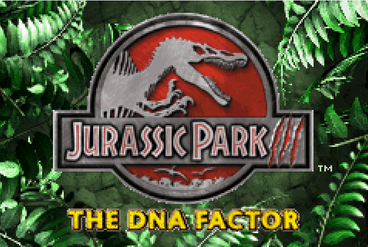 Jurassic Park 3 The DNA Factor Title Screen